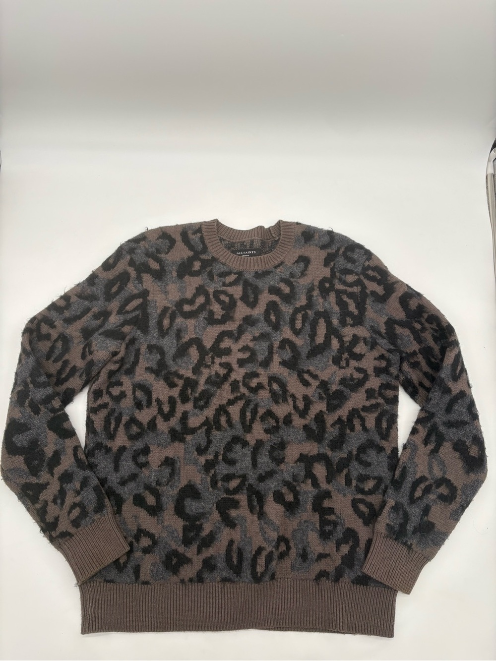 Men’s All Saints Leopard Sweater